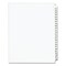 Avery 11 in. x 8.5 in. 25-Tab 201 to 225 Avery Style Preprinted Legal Exhibit Side Tab Index Dividers - White (1-Set)